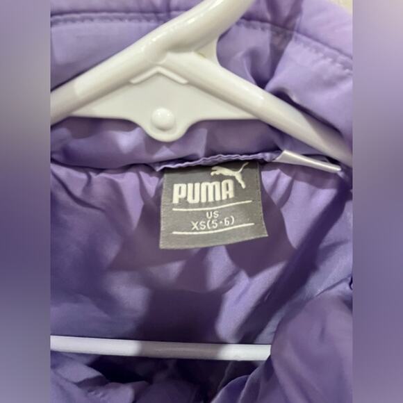 PUMA Womens Warm Puffer Down Vest Jacket Purple XS - Picture 3 of 3